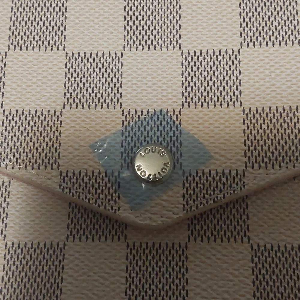 New Authentic Louis Vuitton Damier Azur Felecie Crossbody Bag Set - Picture 3 of 12